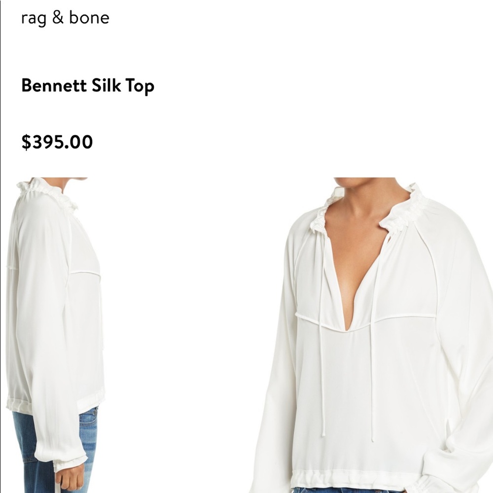 Rag and bone 100% silk blouse